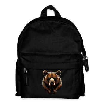 Brown Bear, Grizzly Bear, Bear Brothers, Forest, Wild Bears - Kids' Backpack - black - Front