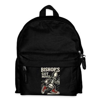 Bishop's Got Moves Chess Player Board Game - Kids' Backpack - black - Front