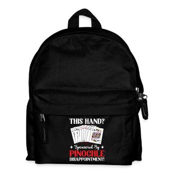 Pinochle Champion présente une soirée de jeu parfaite - Sac à dos Enfant - noir - Devant