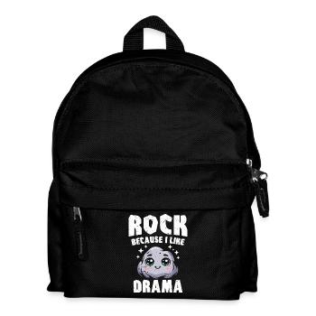 Rock parce que j’aime le drame - Sac à dos Enfant - noir - Devant
