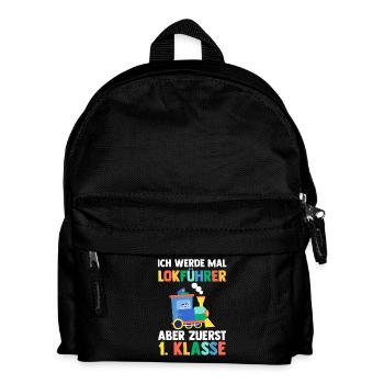 Train Driver First Class School Enrollment School Child - Kids' Backpack - black - Front