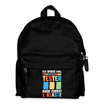 Kita Abgänger Erste Klasse Einschulung Schulkind - Kinder Rucksack - Schwarz - Vorne