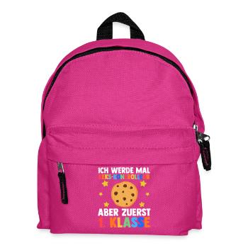 Garderie Sortants Première Primaire Inscription Écolier - Sac à dos Enfant - fuchsia - Devant