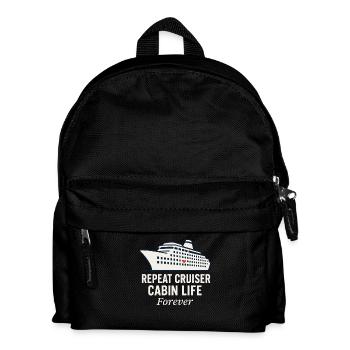 Cruise Addict Lustige Kreuzfahrt Loyalität Ozean - Kinder Rucksack - Schwarz - Vorne