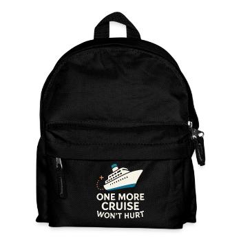 Cruise Addict Lustige Kreuzfahrt Loyalität Ozean - Kinder Rucksack - Schwarz - Vorne