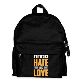 Transformative hateful to loving designs - Kids' Backpack - black - Front