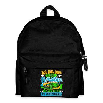 Kleiner Bruder - Kinder Rucksack - Schwarz - Vorne