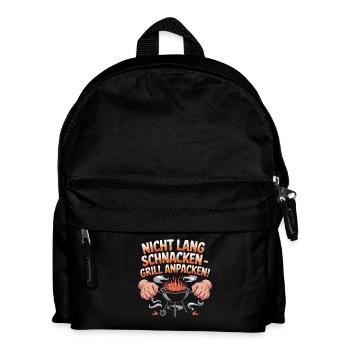 Don't Be Long Barbecue Tackling Barbecue Fun - Kids' Backpack - black - Front