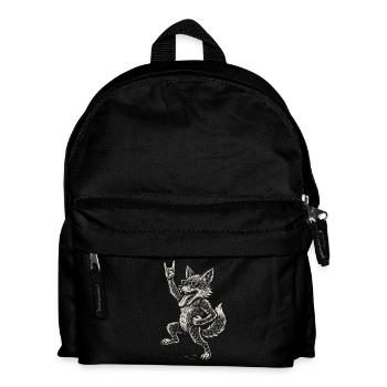 Fox aime la musique rock Musique métal Drôle - Sac à dos Enfant - noir - Devant