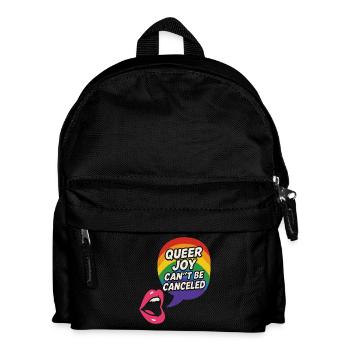Queer Pride Queer Joy Lgbtq+ Affirmation Trans - Kids' Backpack - black - Front