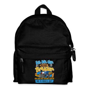 Monstertruck Mittlerer Bruder - Kinder Rucksack - Schwarz - Vorne