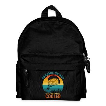 Dad Cool Retro Paragliding Design - Kids' Backpack - black - Front