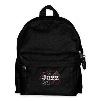 Jazz Musikinstrumente Kunst Design Jazz Music - Kinder Rucksack - Schwarz - Vorne