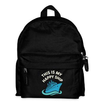 Cruise Addict Lustige Kreuzfahrt Loyalität Ozean - Kinder Rucksack - Schwarz - Vorne