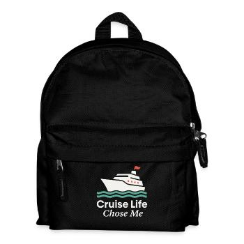 Cruise Addict Lustige Kreuzfahrt Loyalität Ozean - Kinder Rucksack - Schwarz - Vorne