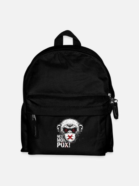 Protest Affe Gesichtsmaske Kunstwerk - Kinder Rucksack - Schwarz