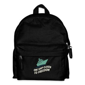 Cruise Addict Lustige Kreuzfahrt Loyalität Ozean - Kinder Rucksack - Schwarz - Vorne