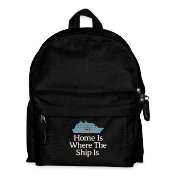 Cruise Addict Lustige Kreuzfahrt Loyalität Ozean - Kinder Rucksack - Schwarz - Vorne