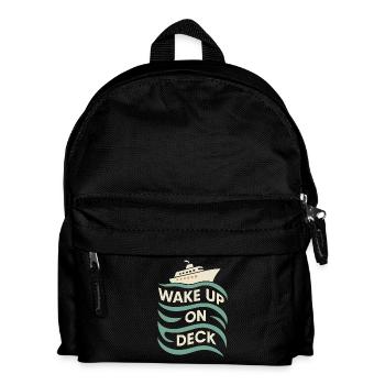Cruise Addict Lustige Kreuzfahrt Loyalität Ozean - Kinder Rucksack - Schwarz - Vorne