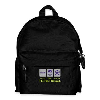 Mémoire Athlète Mnémotechnique Entraînement cérébral Mental - Sac à dos Enfant - noir - Devant