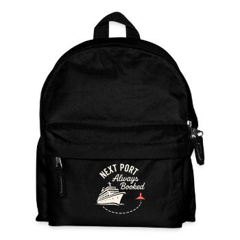 Cruise Addict Lustige Kreuzfahrt Loyalität Ozean - Kinder Rucksack - Schwarz - Vorne