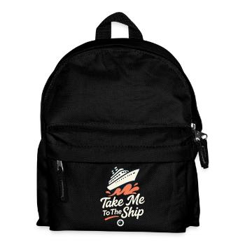Cruise Addict Lustige Kreuzfahrt Loyalität Ozean - Kinder Rucksack - Schwarz - Vorne