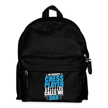 Chess Father Chess Player Dad Kids Son - Kids' Backpack - black - Front
