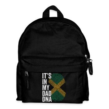 Drapeau Jamaique Empreinte Papa Jamaican - Sac à dos Enfant - noir - Devant