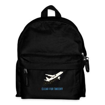 Flugbegleiter Kabinencrew Leben Luftfahrt - Kinder Rucksack - Schwarz - Vorne