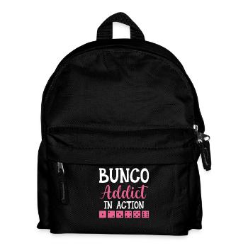 Bunco Addict In Action - Dice Night Dice - Kids' Backpack - black - Front