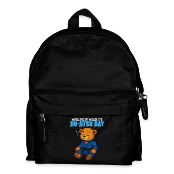 Wake Me Up When it's Jiu-Jitsu Day - BJJ Humor - Kids' Backpack - black - Front