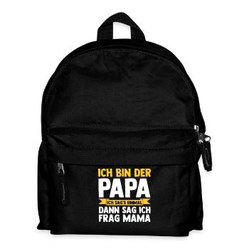 Father Team Dad - Kids' Backpack - black - Front