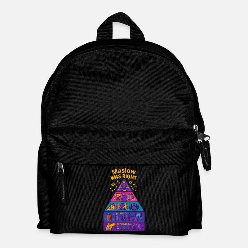 Maslow hatte Recht - Kinder Rucksack - Schwarz