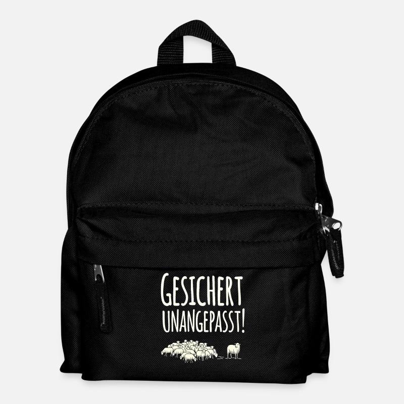 Gesichert Unangepasst Schaaf Herde - Kinder Rucksack - Schwarz