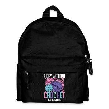 Crochet Tricot Une journée sans démêler le crochet - Sac à dos Enfant - noir - Devant