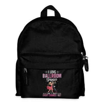 Ballroom Tänzer Liebhaber Tanzen Tanzschule - Kinder Rucksack - Schwarz - Vorne