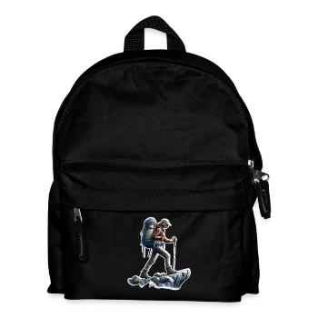 Bergsteigen Wandern - Kinder Rucksack - Schwarz - Vorne