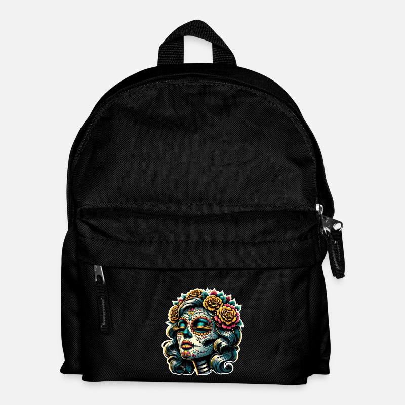 La Catrina - Kinder Rucksack - Schwarz