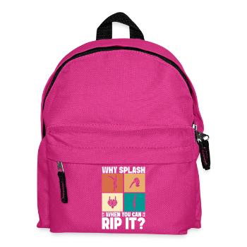 Kunstspringen Turmspringer Sprungbrett - Kinder Rucksack - Fuchsia - Vorne