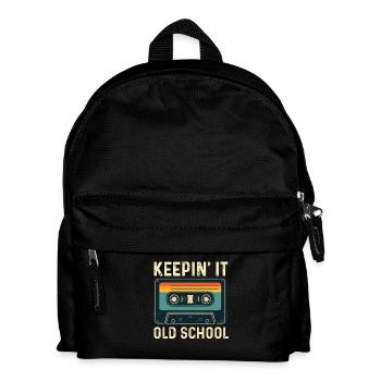 Keepin' It Old School Hip Hop Culture Rétro - Sac à dos Enfant - noir - Devant