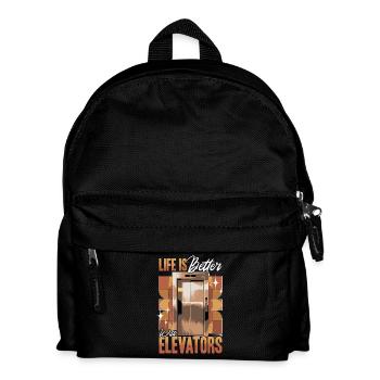 Elevator toddler & kids - Kids' Backpack - black - Front
