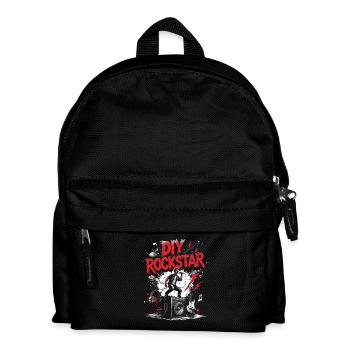Karaoke Karaokesänger - Kinder Rucksack - Schwarz - Vorne
