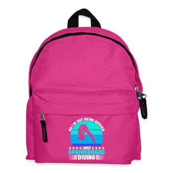 Kunstspringen Turmspringer Sprungbrett - Kinder Rucksack - Fuchsia - Vorne