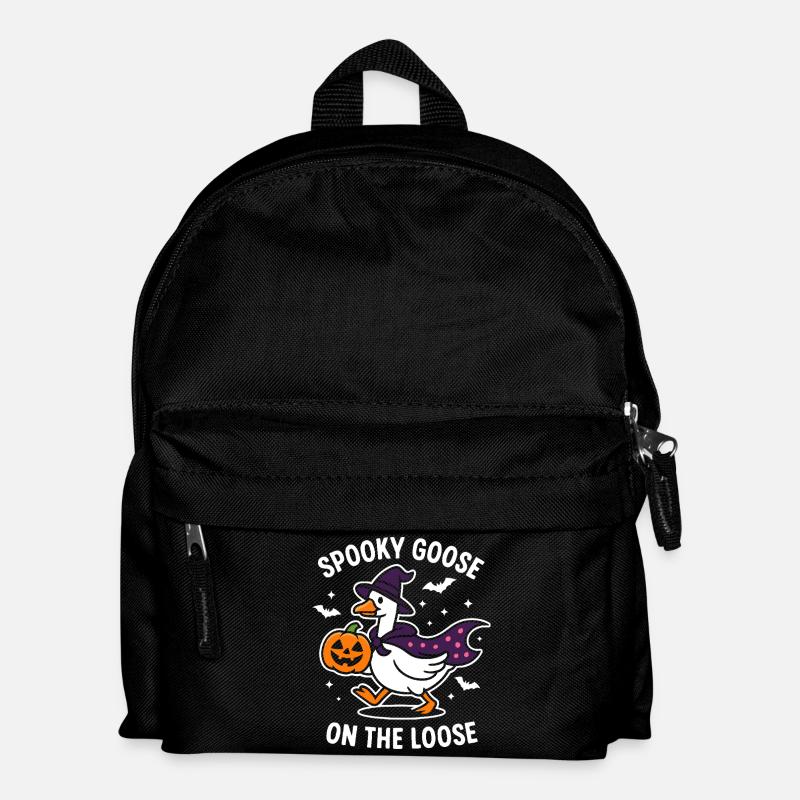 Gruselige Gans Halloween Kostümdesign - Kinder Rucksack - Schwarz