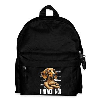 Simply Nope Dachshund Dachshund Stubborn Dog - Kids' Backpack - black - Front