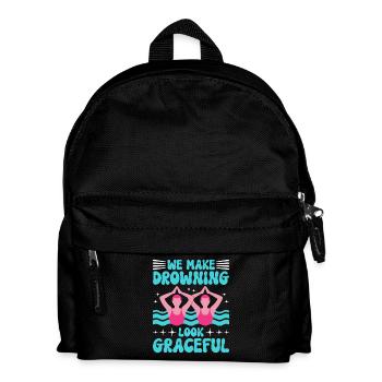 Synchronschwimmen Kunstschwimmen Wassersport - Kinder Rucksack - Schwarz - Vorne