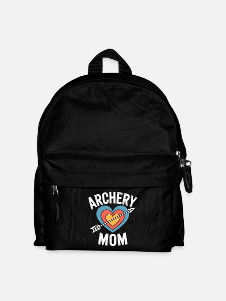 Bogenschießen Spruch Mutter Bogenschießen Geschenk - Kinder Rucksack - Schwarz