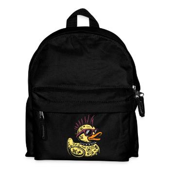 Punk Rocker Duck Rubber Duck Punk Rock - Kids' Backpack - black - Front