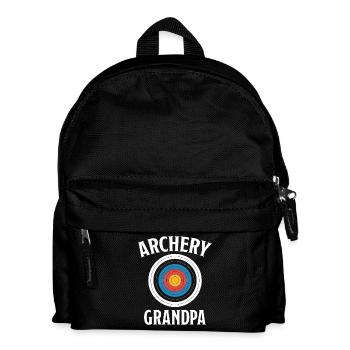 Bogenschießen Spruch Opa Bogenschießen Geschenk - Kinder Rucksack - Schwarz - Vorne
