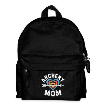 Tir à l’arc Dicton Mère Tir à l’arc Cadeau - Sac à dos Enfant - noir - Devant